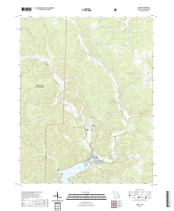 USGS Topographic Map – Shook