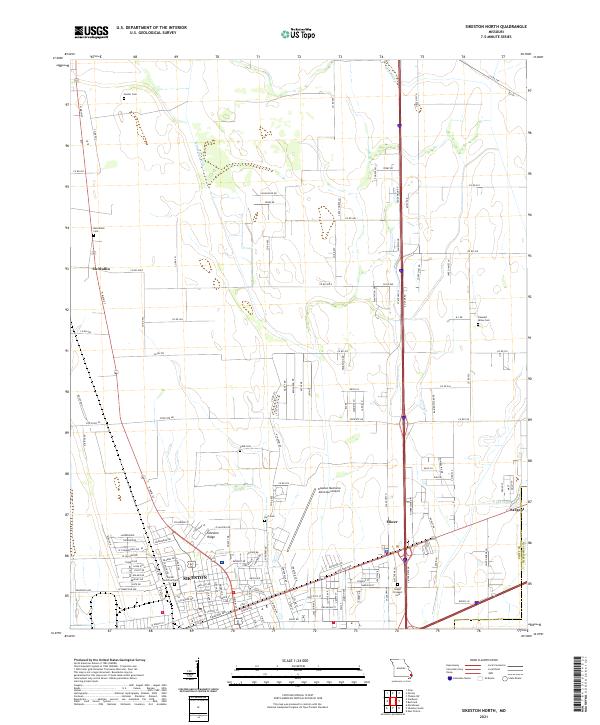 USGS Topographic Map – Sikeston North