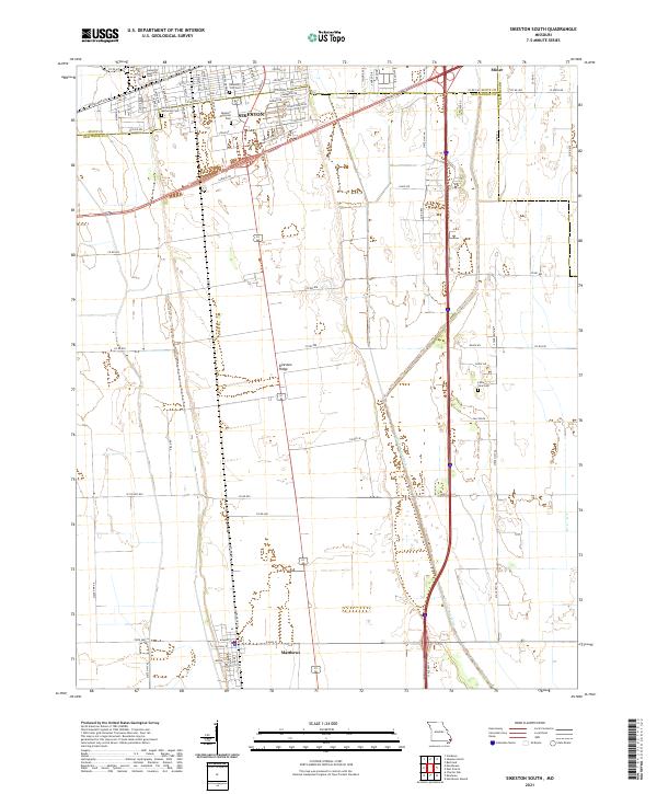 USGS Topographic Map – Sikeston South
