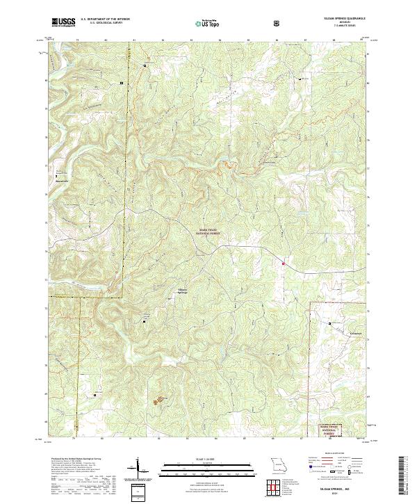 USGS Topographic Map – Siloam Springs