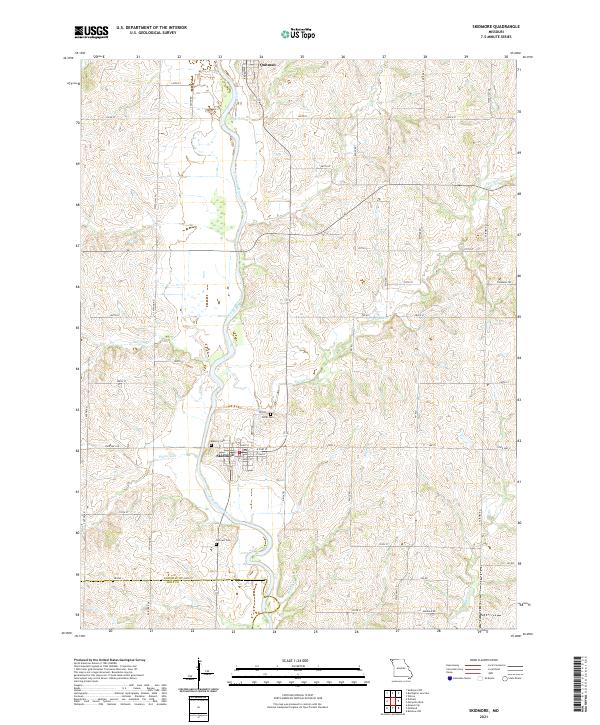 USGS Topographic Map – Skidmore