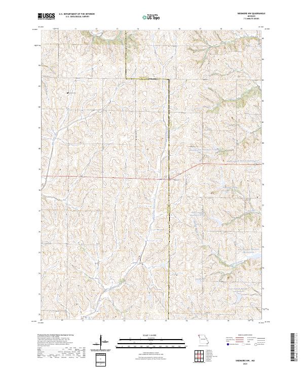 USGS Topographic Map – Skidmore NW