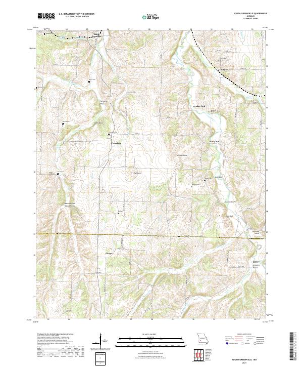 USGS Topographic Map – South Greenfield