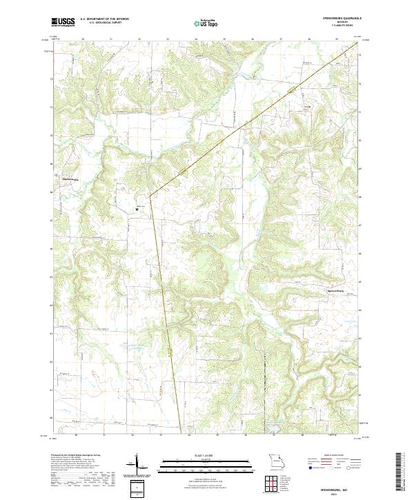 USGS Topographic Map – Spencerburg