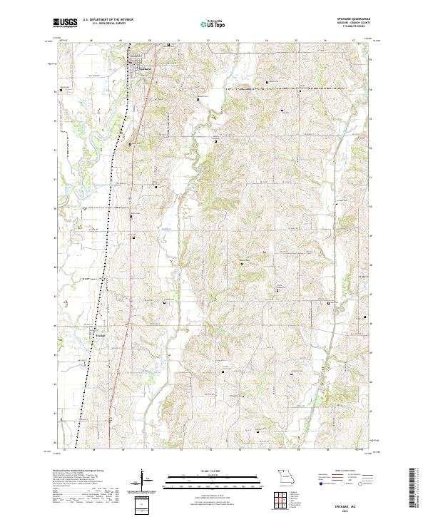 USGS Topographic Map – Spickard