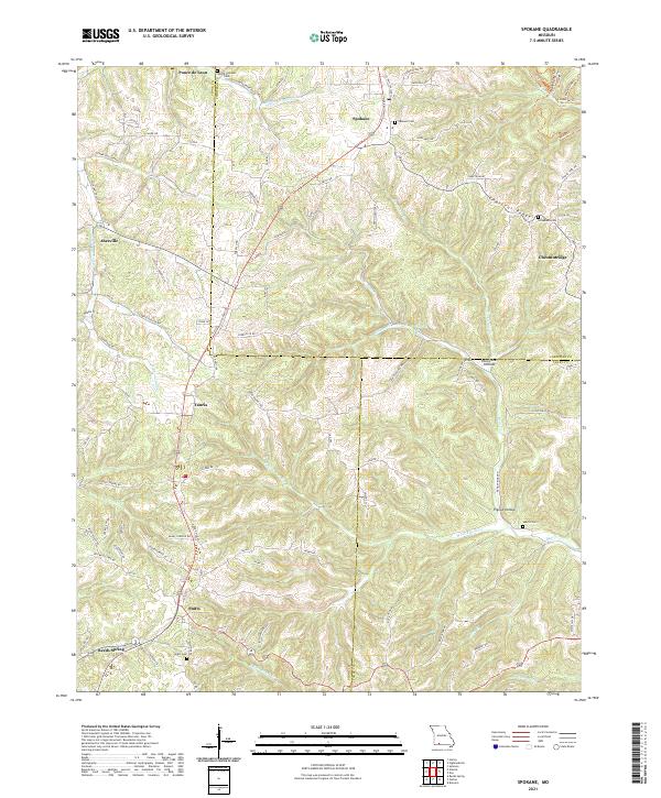 USGS Topographic Map – Spokane