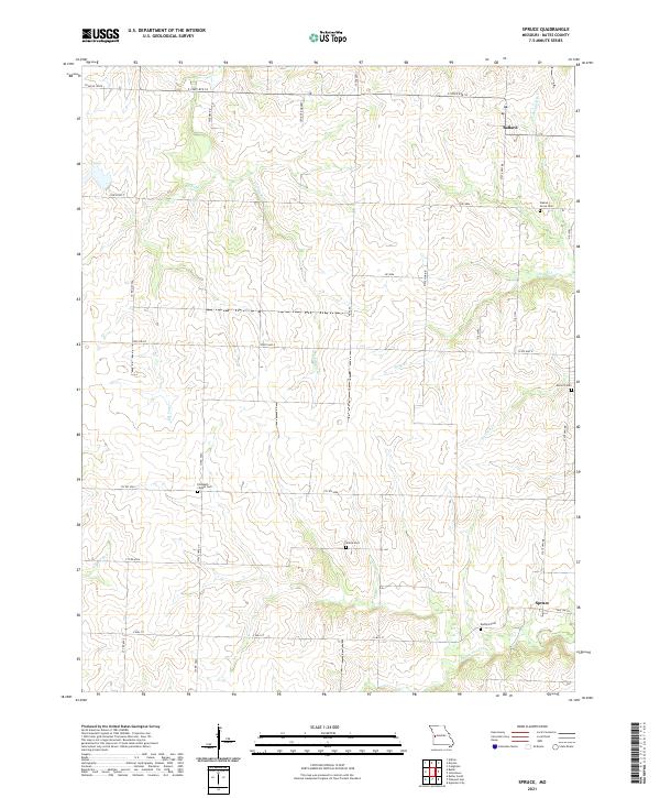 USGS Topographic Map – Spruce