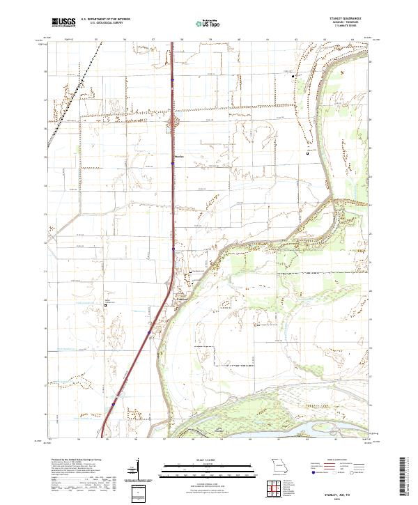 USGS Topographic Map – Stanley