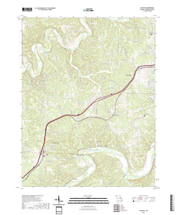 USGS Topographic Map – Stanton