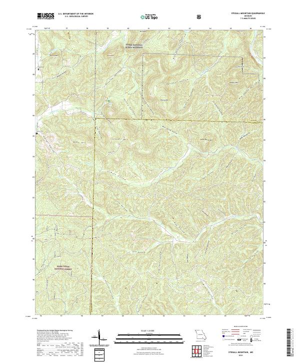 USGS Topographic Map – Stegall Mountain
