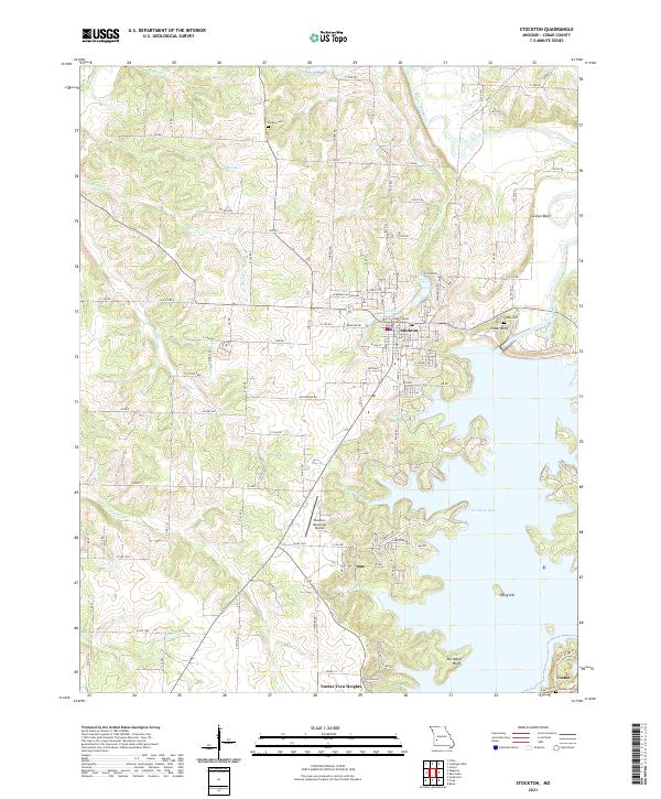 USGS Topographic Map – Stockton