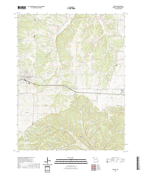 USGS Topographic Map – Stover