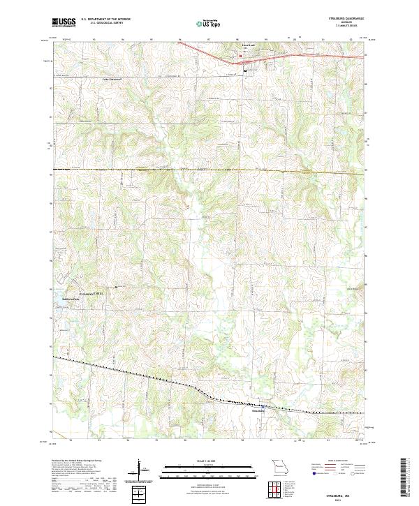 USGS Topographic Map – Strasburg