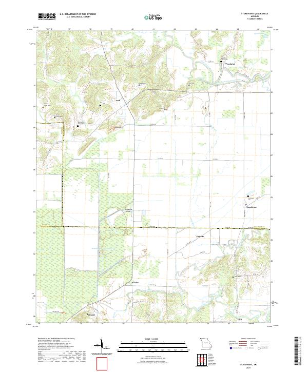 USGS Topographic Map – Sturdivant