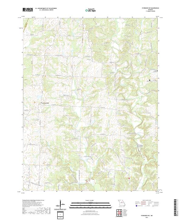 USGS Topographic Map – Sturgeon SW