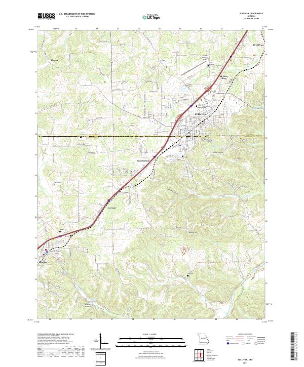 USGS Topographic Map – Sullivan