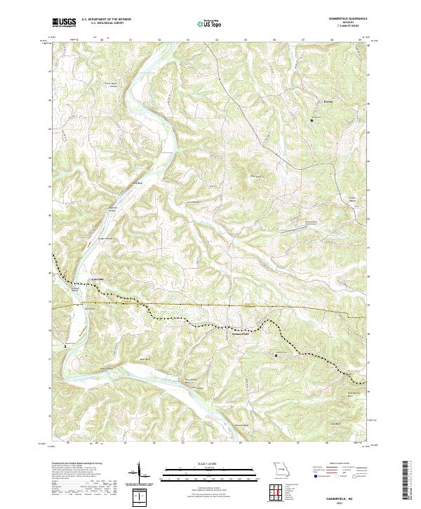 USGS Topographic Map – Summerfield
