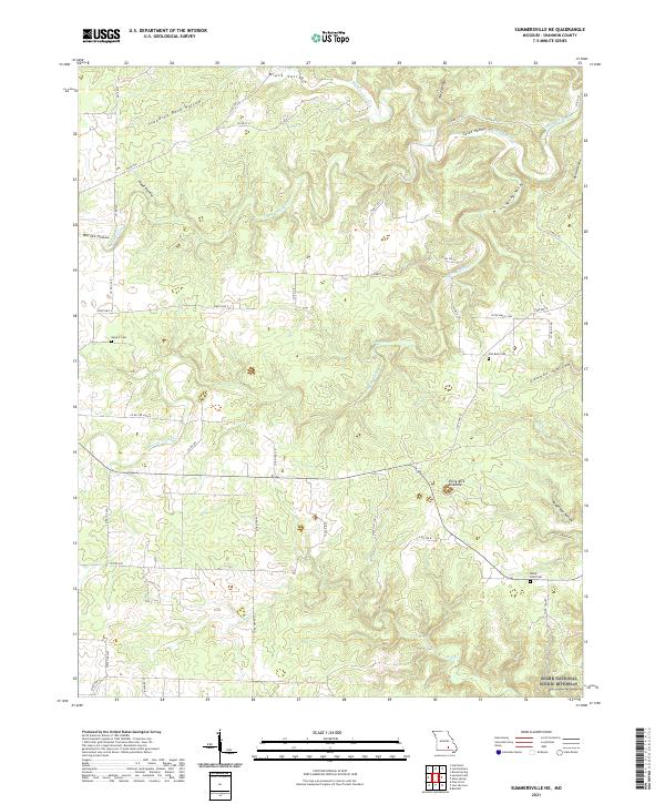 USGS Topographic Map – Summersville NE