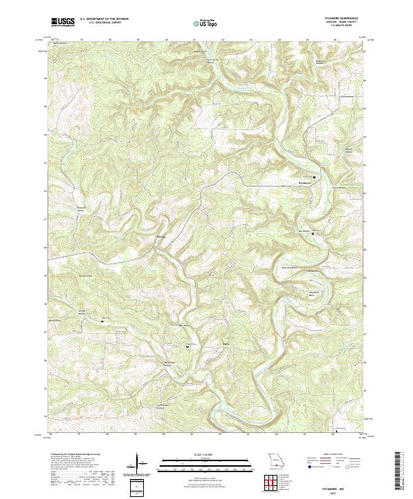 USGS Topographic Map – Sycamore