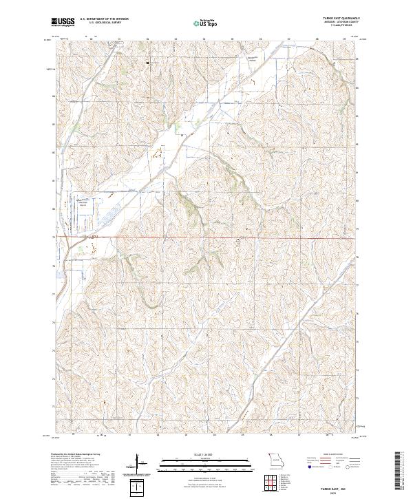 USGS Topographic Map – Tarkio East
