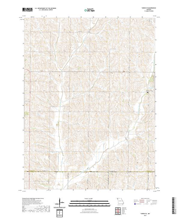 USGS Topographic Map – Tarkio SE