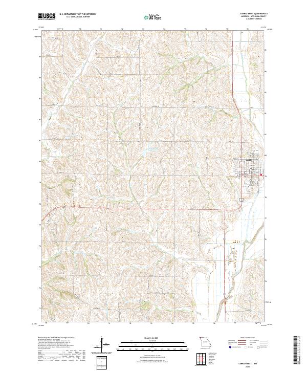 USGS Topographic Map – Tarkio West