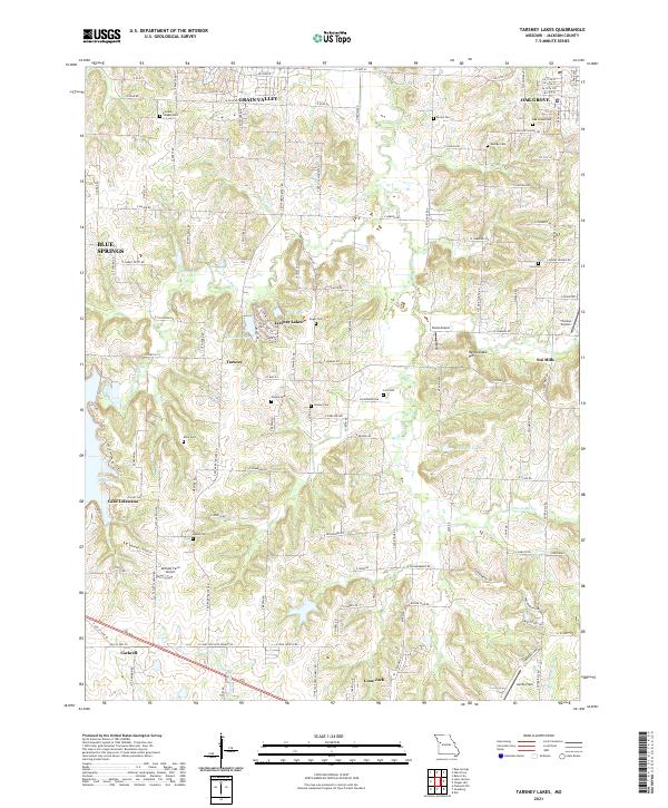 USGS Topographic Map – Tarsney Lakes