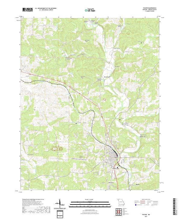 USGS Topographic Map – Thayer