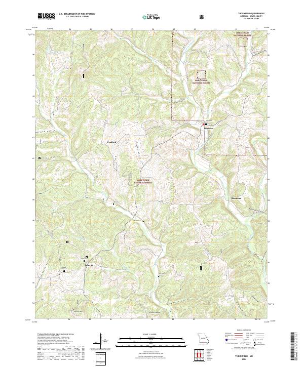 USGS Topographic Map – Thornfield