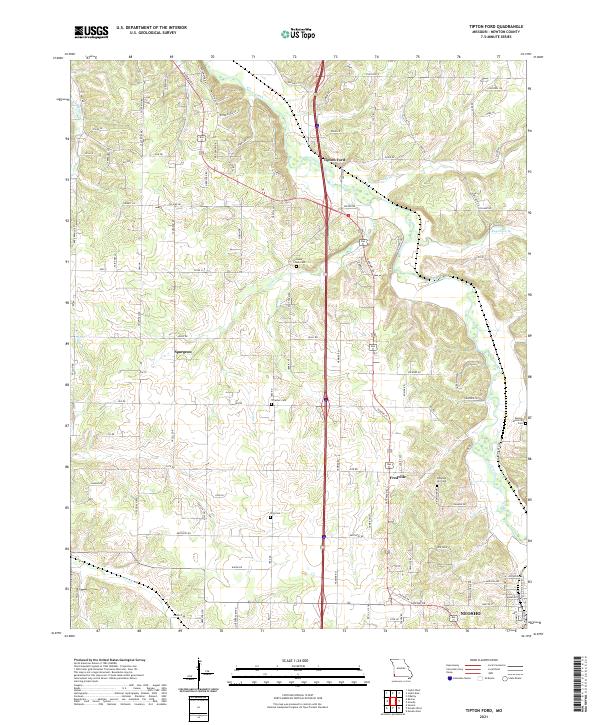 USGS Topographic Map – Tipton Ford