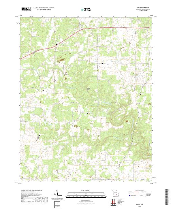 USGS Topographic Map – Trask