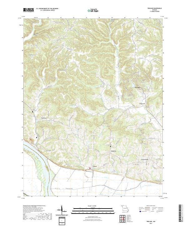 USGS Topographic Map – Treloar
