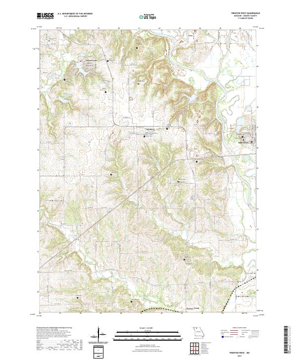 USGS Topographic Map – Trenton West