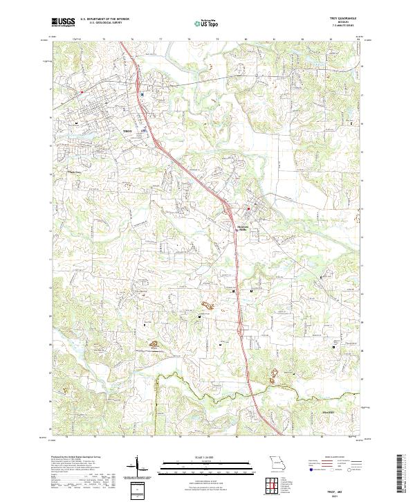 USGS Topographic Map – Troy