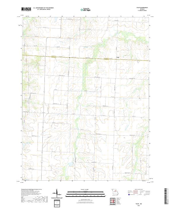 USGS Topographic Map – Tulip