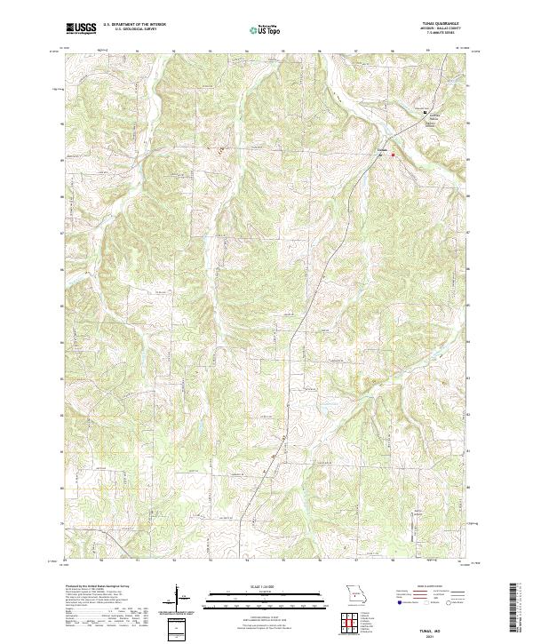 USGS Topographic Map – Tunas