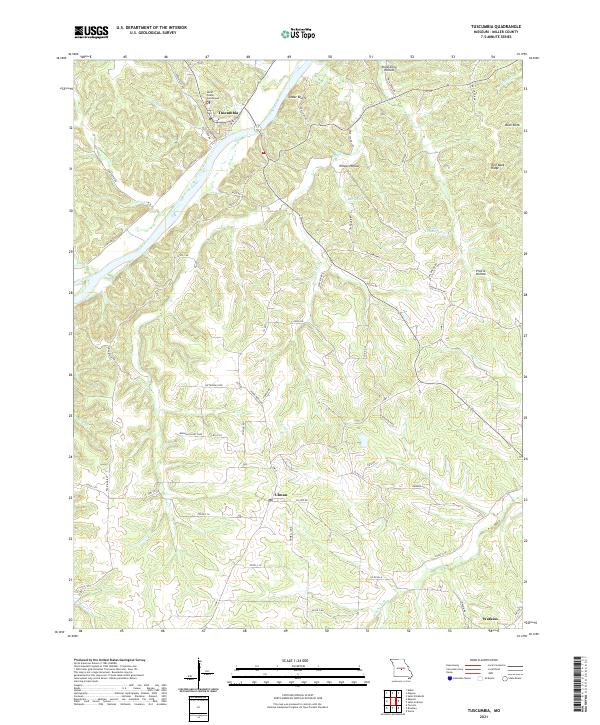 USGS Topographic Map – Tuscumbia