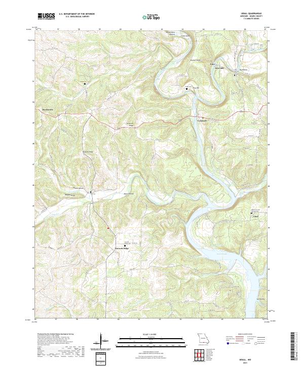 USGS Topographic Map – Udall