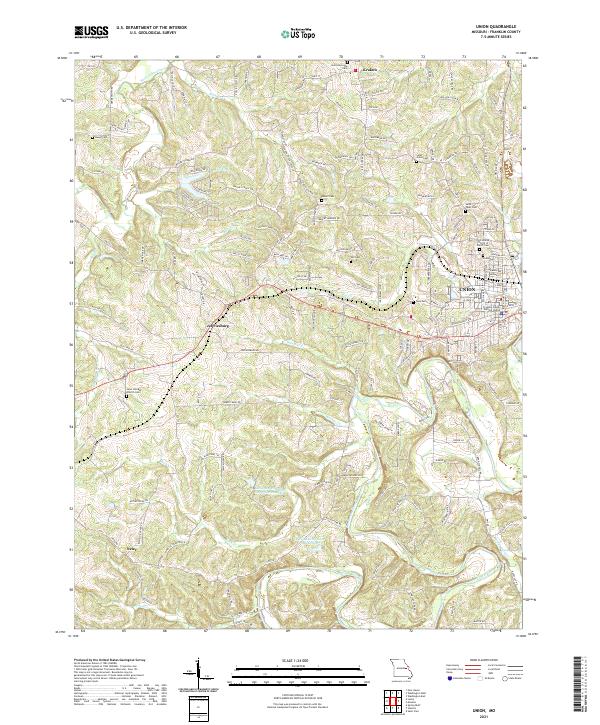 USGS Topographic Map – Union
