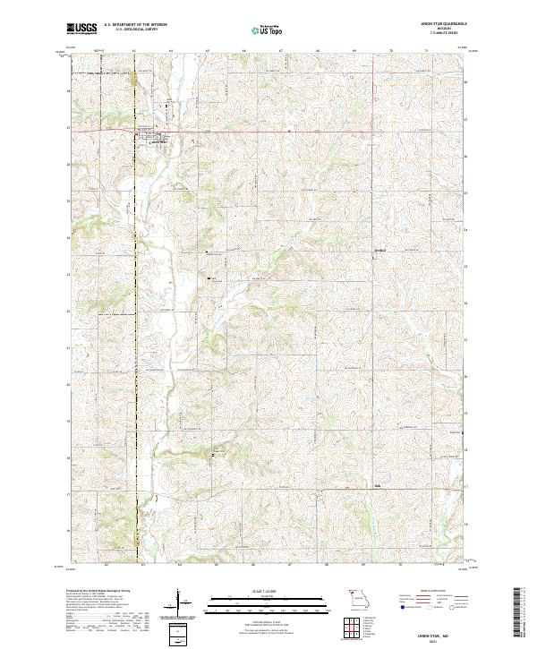 USGS Topographic Map – Union Star