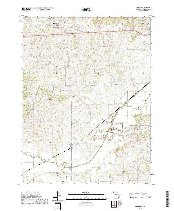 USGS Topographic Map – Utica West