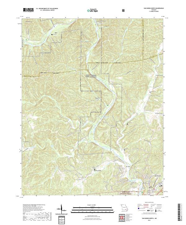 USGS Topographic Map – Van Buren North
