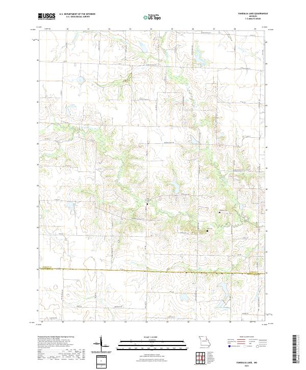 USGS Topographic Map – Vandalia Lake