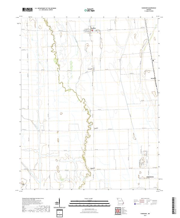 USGS Topographic Map – Vanduser