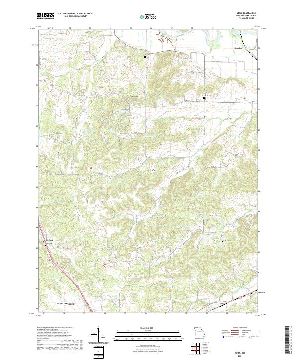 USGS Topographic Map – Vera