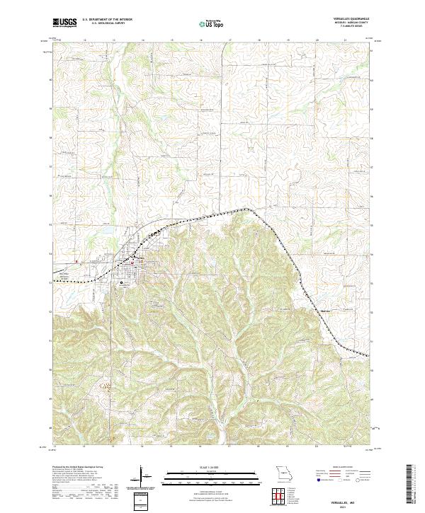 USGS Topographic Map – Versailles