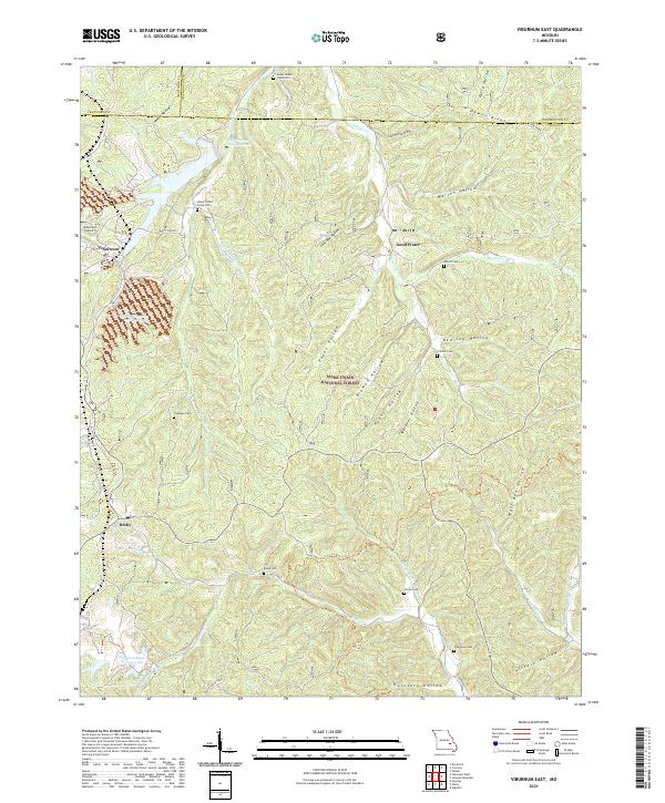 USGS Topographic Map – Viburnum East