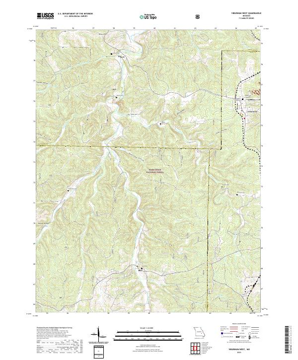 USGS Topographic Map – Viburnum West