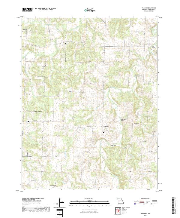 USGS Topographic Map – Wagoner