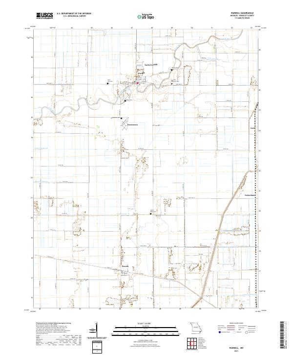 USGS Topographic Map – Wardell